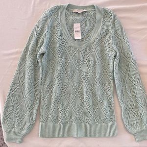 NWT LOFT blue sweater size XS